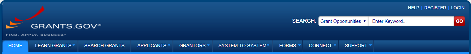 Grants.gov banner